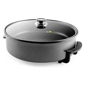 Panela de paella Orbegozo PZ 8100 Pizza-Pan - Substitua sua bateria de panelas por esta panela elétrica versátil - Capacidade pa