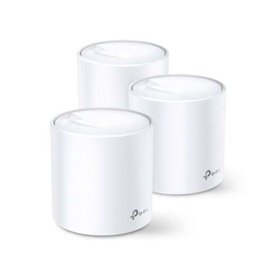 Sistema TP-Link WiFi 6 Mesh Dual Band AX1800 - 3 unidades Deco - 2 portas LAN Ethernet (RJ-45) - Cobertura WiFi até 1760m2 - WPA