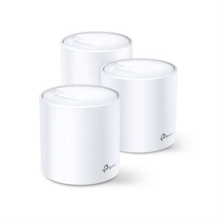 Sistema TP-Link WiFi 6 Mesh Dual Band AX1800 - 3 unidades Deco - 2 portas LAN Ethernet (RJ-45) - Cobertura WiFi até 1760m2 - WPA