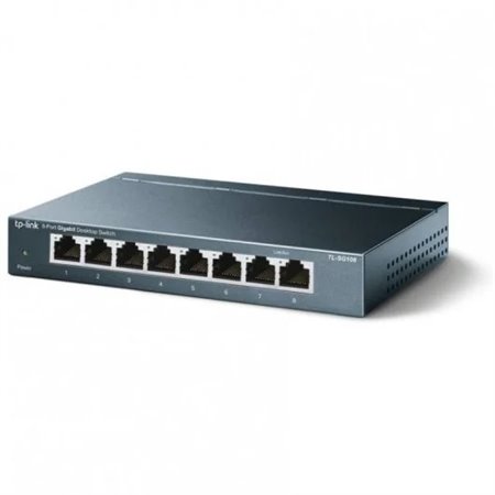 Switch TP-Link 8 portas RJ45 10/100/1000Mbps - Não gerenciado