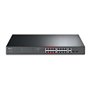 Switch PoE TP-Link de 16 portas 10/100 Mbps + 2 portas Gigabit