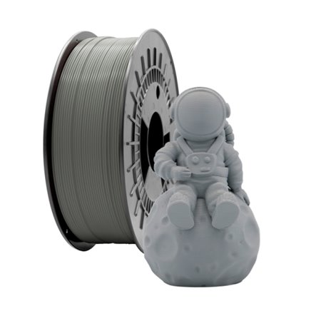 Filamento 3D PLA Matte - Diâmetro 1,75 mm - Bobina de 1 kg - Cor cinza escuro