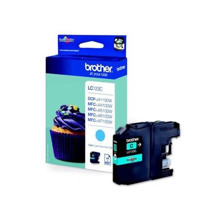 Tinteiro original Brother LC123 Cyan - LC123CBP
