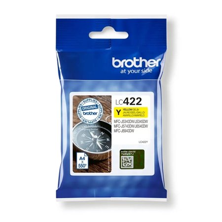 Tinteiro original Brother LC422 Amarelo - LC422Y