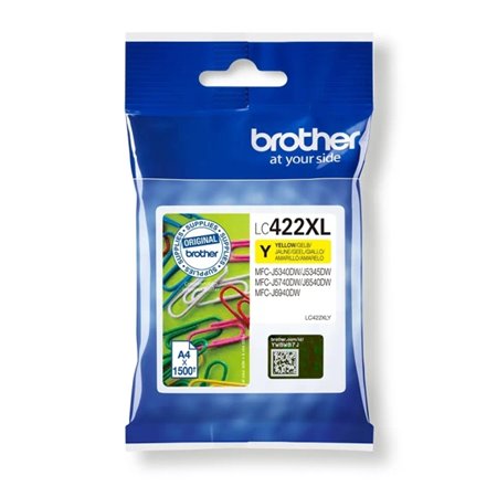 Tinteiro original Brother LC422XL amarelo - LC422XLY