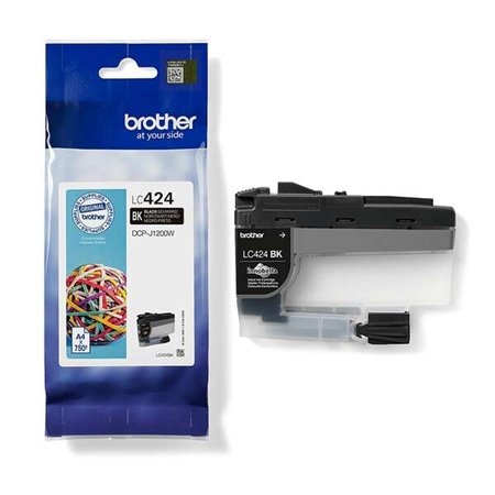 Tinteiro original Brother LC424 Preto - LC424BK