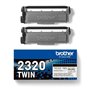 Brother TN2320 Preto 2-Pack Toners Originais - TN2320TWIN
