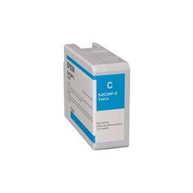 Tinteiro original Epson SJIC36P ciano - C13T44C240/SJIC36P(C)