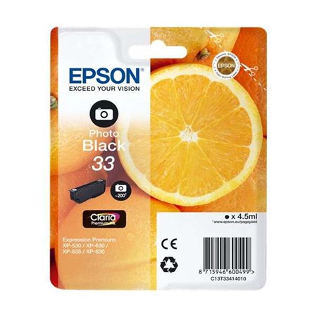 Epson T3341 (33) Tinteiro original fotográfico preto - C13T33414012