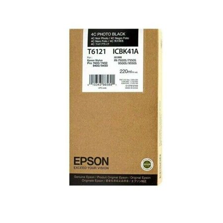 Tinteiro original fotográfico preto Epson T6121 - C13T612100