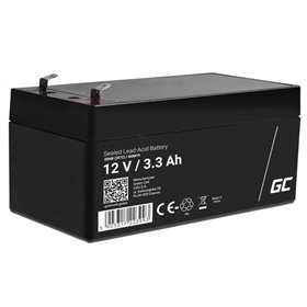 Bateria Chumbo Gel AGM 12V 3.3A GREEN CELL