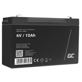 Bateria Chumbo Gel AGM 6V 10A GREEN CELL