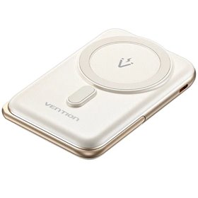 Powerbank 10000mAh Vention FHNW0/ 20W/ Wireless/ Branca