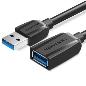 Extensão USB 3.0 Vention VAS-A45-B300/ USB Macho - USB Fêmea/ 5Gbps/ 3m/ Preto