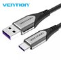 Cabo USB 2.0 USB-C Vention COFHH/ USB-C Macho - USB Macho/ Até 100W/ 480Mbps/ 2m/ Cinza