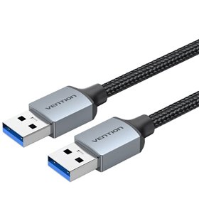 Cabo USB 3.0 Vention CTSHF/ USB Macho - USB Macho/ 5Gbps/ 1m/ Preto