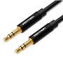 Cabo Stereo Vention BAKBF/ Jack 3.5 Macho - Jack 3.5 Macho/ 1m/ Preto