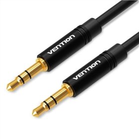 Cabo Stereo Vention BAKBF/ Jack 3.5 Macho - Jack 3.5 Macho/ 1m/ Preto