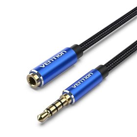 Cabo Stereo Vention BHCLJ/ Jack 3.5 Macho - Jack 3.5 Fêmea/ 5m/ Azul