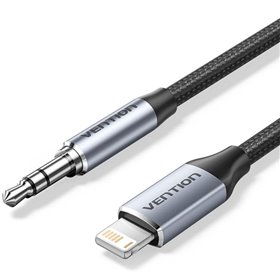 Adaptador Audio Vention BMCHF/ Jack 3.5 Macho - Lightning Macho/ 1m/ Cinza