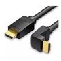 Cabo HDMI 2.0 4K Ângulo 90º Vention AARBI/ HDMI Macho - HDMI Macho/ 3m/ Preto
