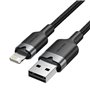 Cabo USB Lightning Vention LANBF/ USB Macho - Lightning Macho/ 480Mbps/ 1m/ Preto