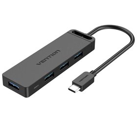 Hub USB-C Vention TGKBB/ 4xUSB/ 1xMicroUSB PD/ 15cm