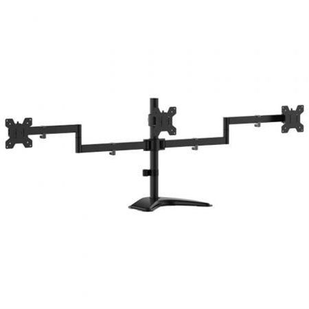 Suporte de mesa Aisens DT27TSR-287 para 3 monitores/Giratório/Inclinável/Até 10 kg
