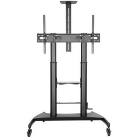 Suporte de chão inclinável Aisens FT100TE-123 com rodas e manivela para TVs de 60 a 100"/até 100 kg