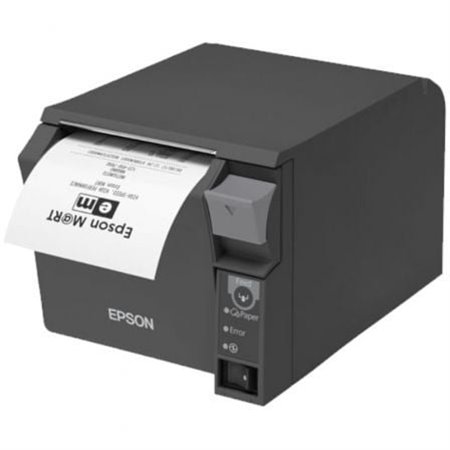 Impressora de bilhetes Epson TM-T70II/ Térmica/ Largura do papel 80 mm/ USB-Ethernet/ Preta