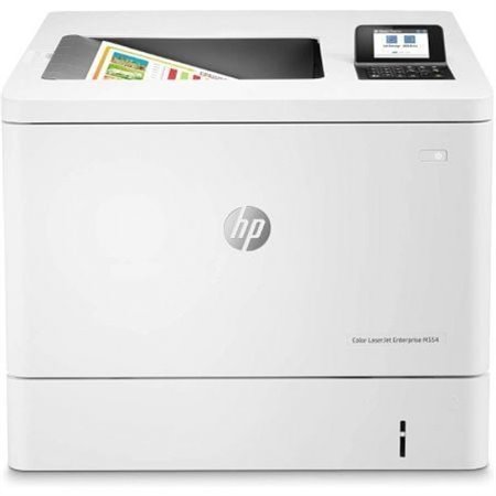 Impressora laser colorida duplex HP LaserJet Enterprise M554DN/branca