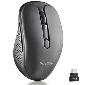 Mouse sem fio silencioso NGS Evo Jot/ Bateria recarregável/ Até 1600 DPI/ Preto