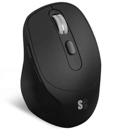 Mouse ergonômico sem fio Subblim Comfort Ergo com bateria dupla e Bluetooth/ 2,4 GHz/ Bateria recarregável/ Até 2400 DPI/ Preto