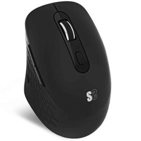 Mouse ergonômico sem fio Subblim Curve Ergo com bateria dupla e Bluetooth/ 2,4 GHz/ Bateria recarregável/ Até 1600 DPI/ Preto