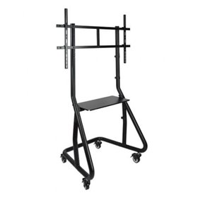 Suporte de chão TooQ FS20200M-B com rodas para TVs de 60 a 105"/até 100 kg