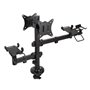 Suporte de mesa para 2 monitores, POS, impressora, terminal e leitor TooQ TQPM0002/ Giratório/ Inclinável/ até 9 kg