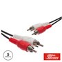 Cabo 2-Rca Macho / 2-Rca Macho Pvc 5M