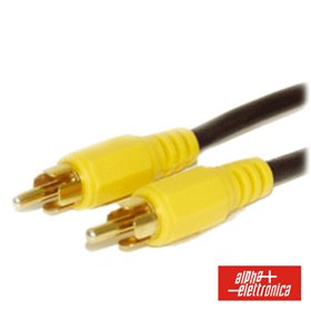 Cabo Rca Vídeo Macho / Rca Vídeo Macho Dourado 5M Alpha