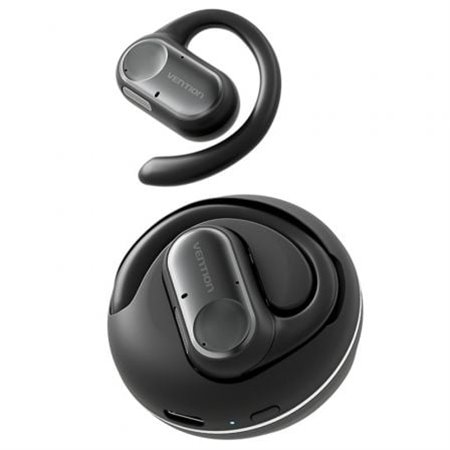 Auriculares Desportivos Bluetooth Vention Open Ear OpenBeat O11 NBPB0 com caixa de carregamento, Pretos