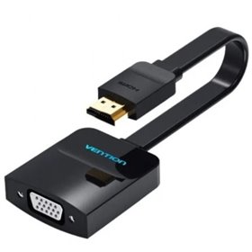Cabo Conversor Vention 74345, HDMI Macho, VGA Fêmea, 15cm, Preto