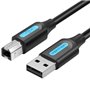 Cabo USB 2.0 Impressora Vention COQBD, USB Tipo-B Macho - USB Macho, 480Mbps, 50cm, Preto