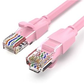 Cabo de Rede RJ45 UTP Vention IBEPF Cat.6, 1m, Rosa
