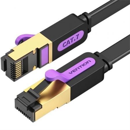 Cabo de Rede RJ45 STP Vention ICABH Cat.7, 2m, Preto