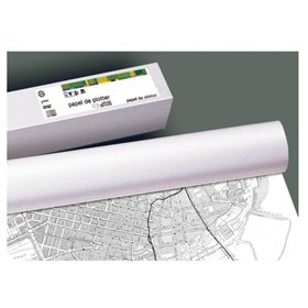 Rolo de Papel Fabrisa Plus para Plotter 90gr - Medidas 610mm x 50m