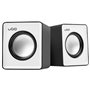 Colunas de Som 2.0 Office - Preto e Branco – uGo