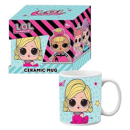 Caneca gb eye lol surpresa cerâmica em caixa de presente