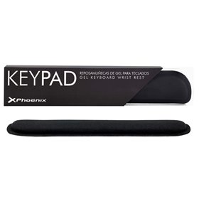 Descanso de pulso para teclado ergonômico preto