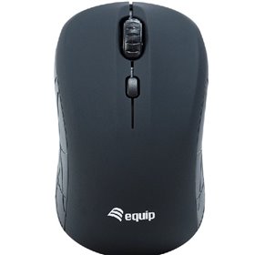 Mouse mouse mini equip life óptico 4 botões scroll preto sem fio sem fio 1600dpi