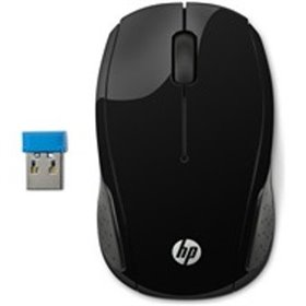 Mouse hp óptico 200 sem fio 1000dpi preto