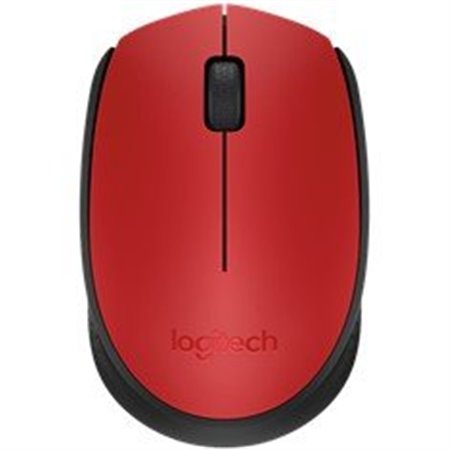Mouse mouse logitech m171 óptico sem fio sem fio vermelho